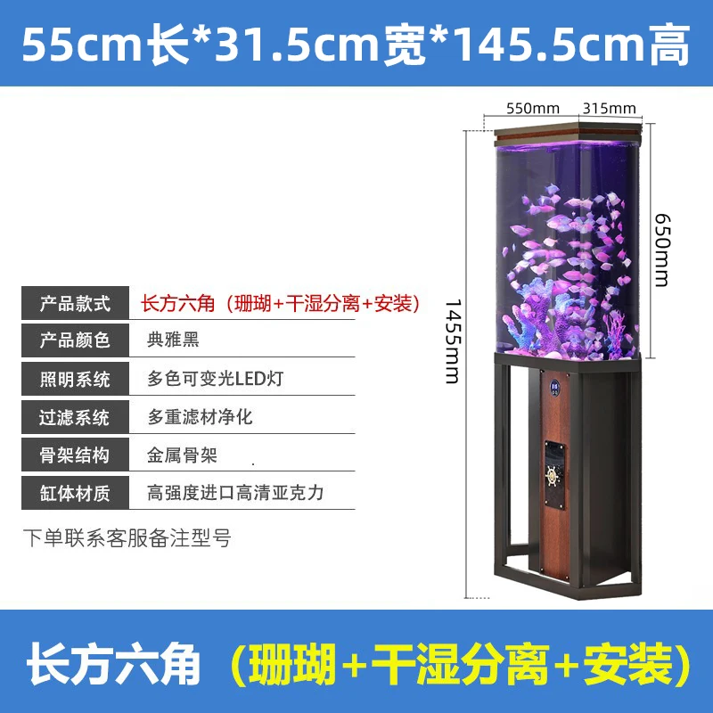 Live Fish Aquarium - Living Room Fish Tank Small Fish
