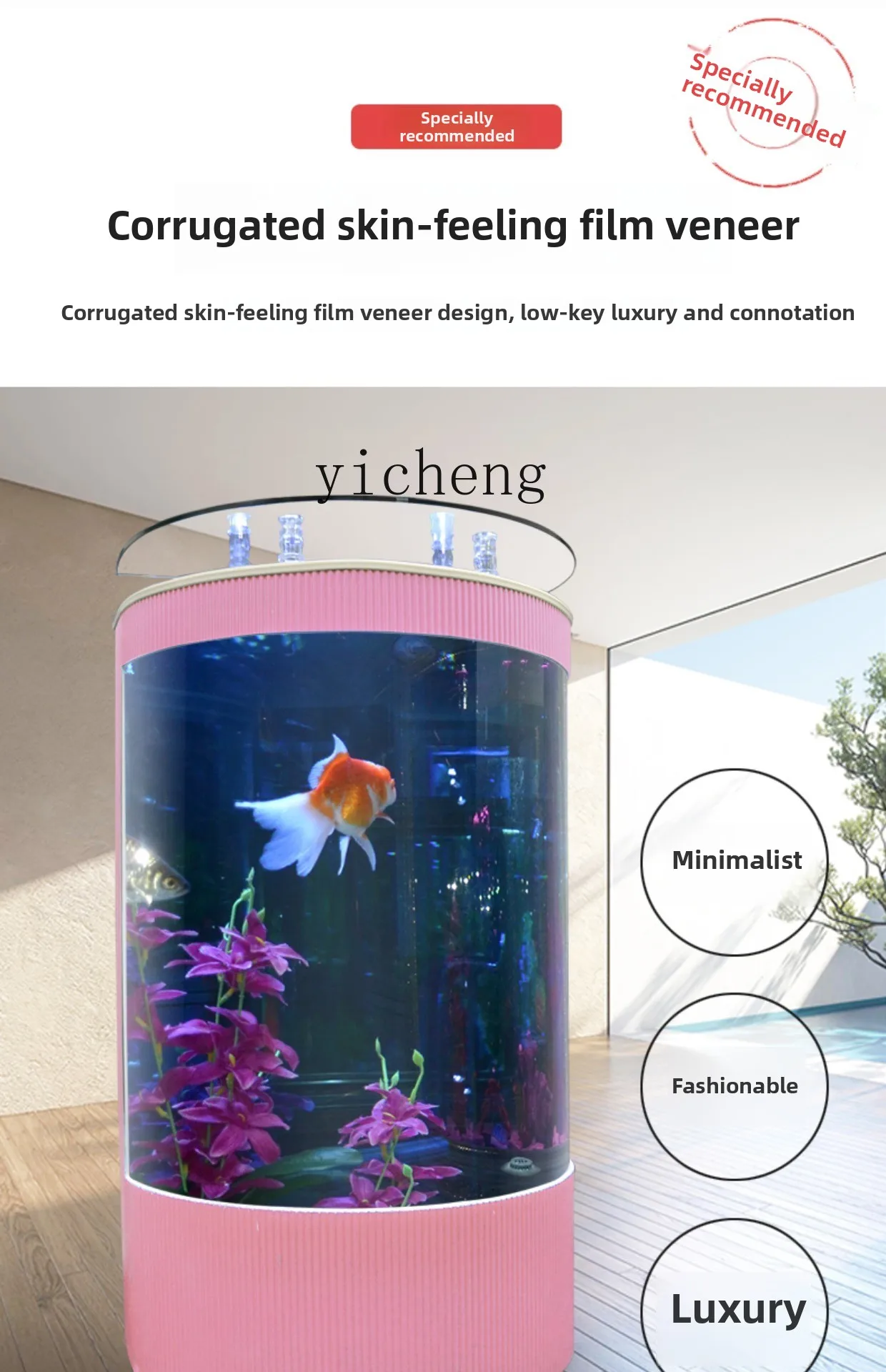 New Semi-round European-style  - огляд і ціна Live Fish Aquarium