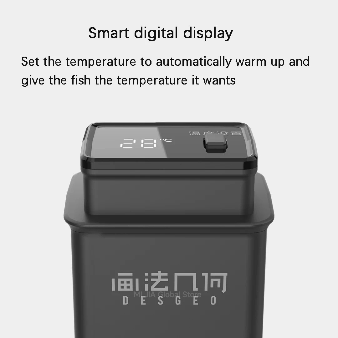 DESGEO 50W Smart Aquarium Heat - огляд і ціна Xiaomi Aquarium Fish Tank