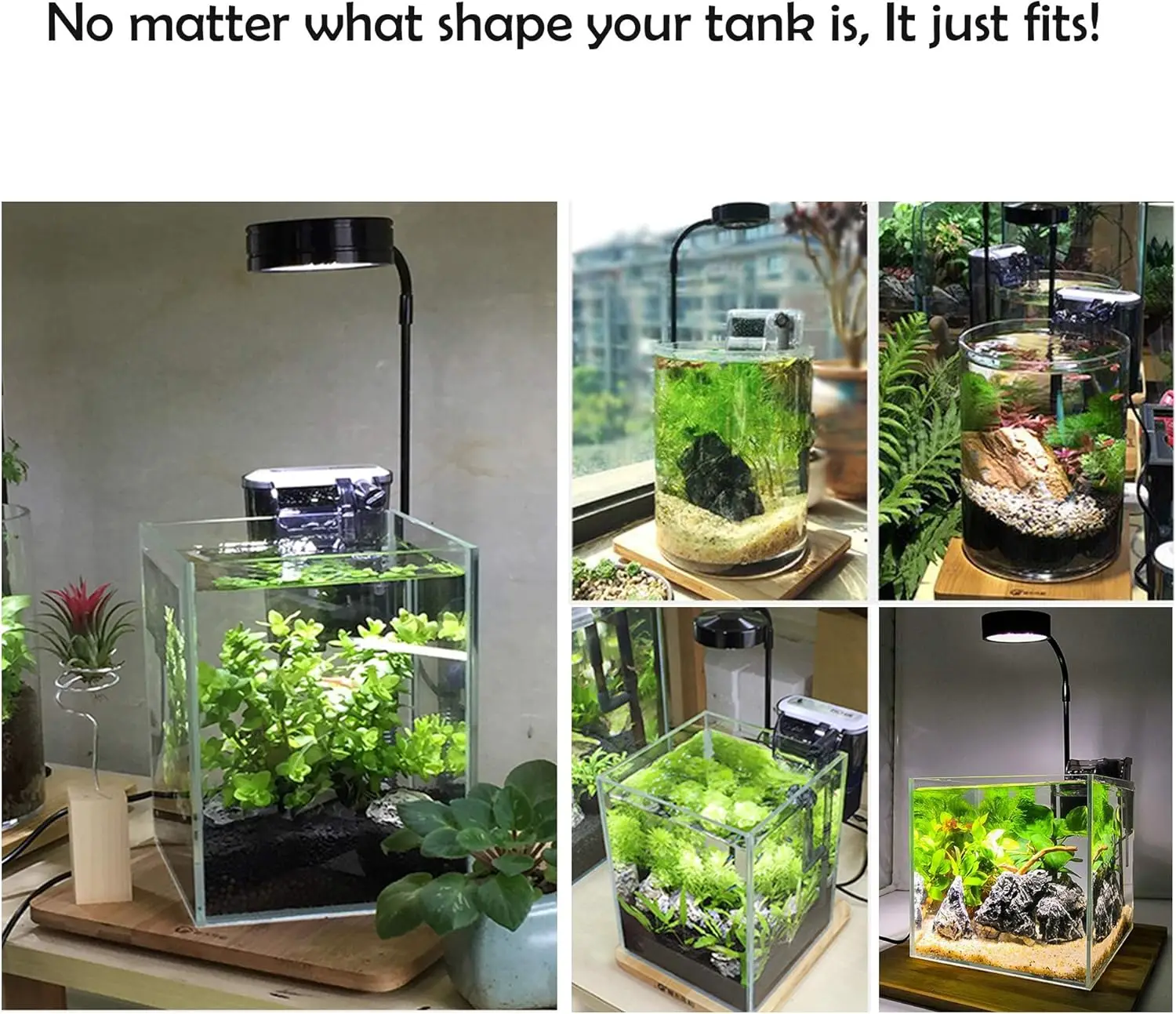 LED Aquarium Grow Light with B - огляд і ціна Aquarium Fish Pot