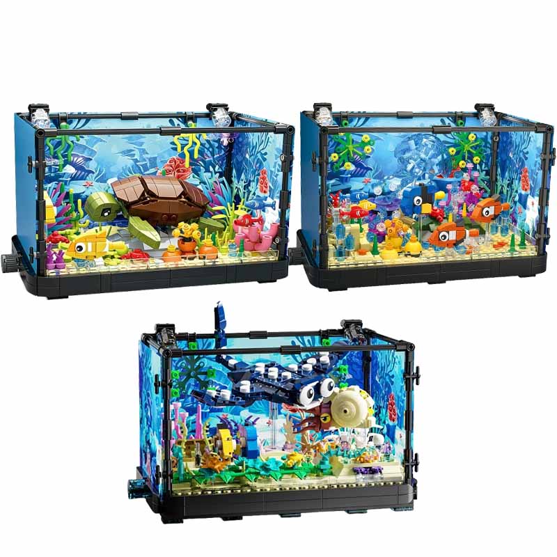 Fish Tank Building Block Set w - огляд і ціна Aquarium Fish Marine