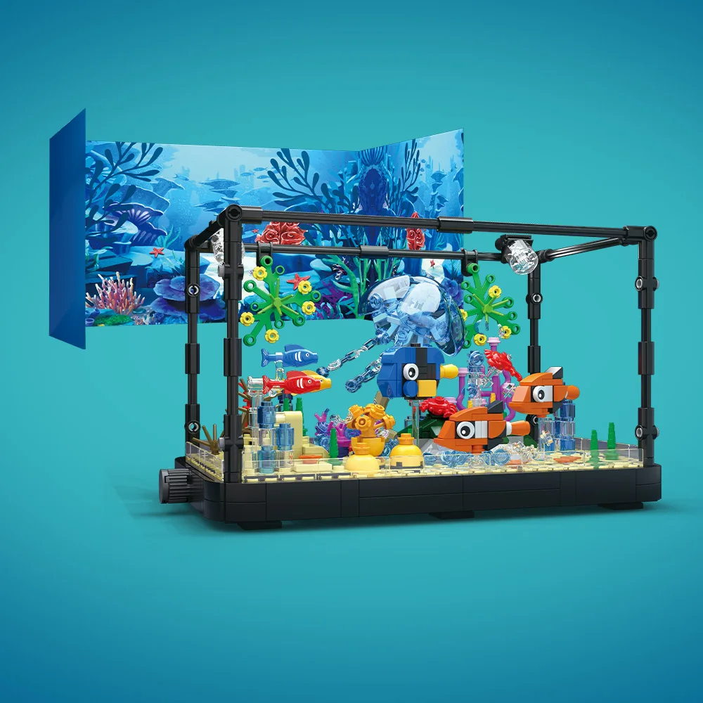 Fish Tank Building Block Set w - огляд і ціна Aquarium Fish Marine